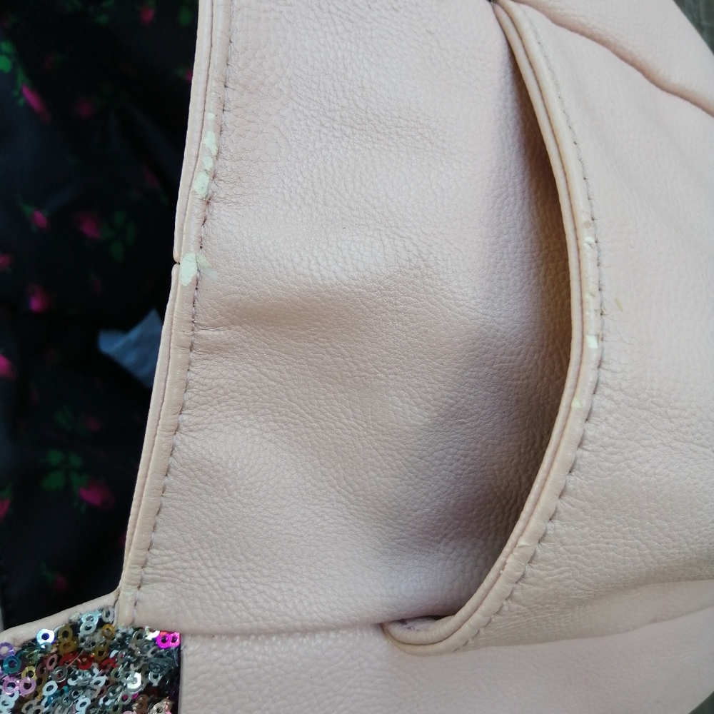 Sold on M betsey johnson glitter bow tote bag - Picture 7 of 9